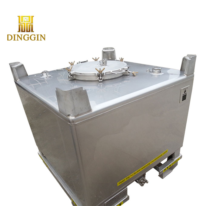 1000 liter Stainless steel fuel oil application design ibc tank good price