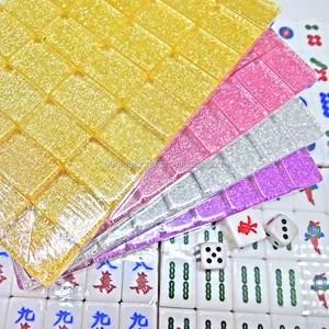 Özel 2.0 cm Mini Kristal yüksek dereceli Traveling Çin Mahjong Fayans için Set Promosyon
