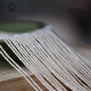 Hạt ngọc trai nước ngọt nhỏ, tròn gần như, kiểu Baroque, màu trắng, kích thước 2.5-3mm, dùng làm đồ trang sức - Product Image 1