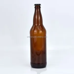 上海林朗批发22盎司650毫升撬开琥珀轰炸机啤酒瓶价格