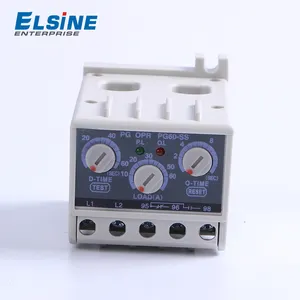 Elsine-relé electrónico de falla de tierra, relé de sobrecarga Digital