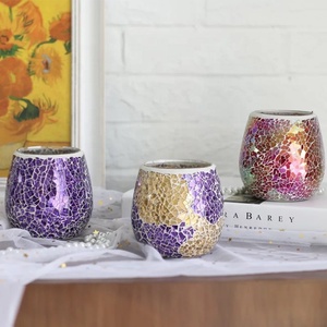 Portacandele in Vetro a Mosaico Turco Marocchino Fatto a Mano, Vendita Calda di Shanghai Linlang, Portacandele per Tea Light - Product Image 4
