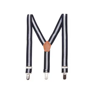 Hot Sale Mens Personalized Polyester Elastic Suspenders