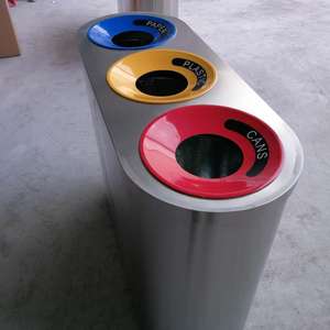 ถังขยะสแตนเลส/ถังขยะ/ถังขยะสามารถมีการรีไซเคิลที่ทำเครื่องหมายไว้ปก - Product Image 4