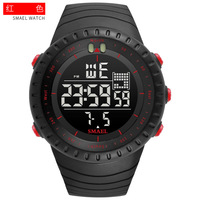 Montres pour hommes Montre numérique à grand cadran Montre homme étanche 5bar Led Digital Date SMAEL 1237 Sport Chronomètre poignet