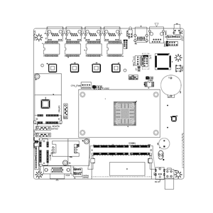 OEM 미니 ITX X86 내장 마더 보드 인텔 J1900 4 LAN 포트 SATA 하드 드라이브 인터페이스 8GB DDR3 방화벽 단일 메모리 새로운" - Product Image 3