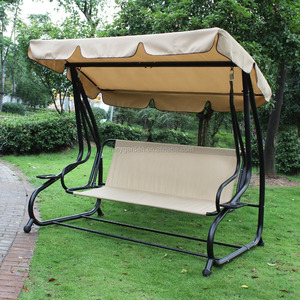 Chaise de <span class=keywords><strong>hamac</strong></span> de balançoire de jardin suspendue extérieure de 3 sièges du Vietnam avec l'auvent - Product Image 3