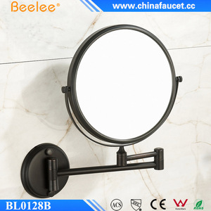 Beelee M0128OR Kim Loại Dầu Cọ Xát Đồ Đồng Màu Đen Xoay Wall Mount 8 Inch Magnifying Trang Điểm Gương - Product Image 2