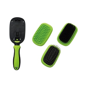 herramienta <span class=keywords><strong>de</strong></span> doble cara masaje Deshedding Dematting Pin y cepillo <span class=keywords><strong>de</strong></span> cerdas <span class=keywords><strong>de</strong></span> peine para todas las razas <span class=keywords><strong>de</strong></span> perros, <span class=keywords><strong>gatos</strong></span>, - Product Image 2