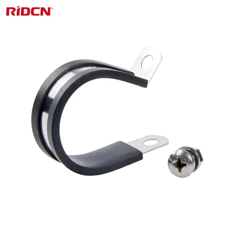 Rubber Coated Hose Clamp Pipe Clamps with EPDM Rubber Lining