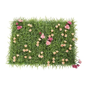 Haie artificielle Nouveau design <span class=keywords><strong>Faux</strong></span> gazon Panneau de plantes Mur vert pour la vente en gros - Product Image 2