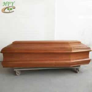 Italiaanse stijl goedkope houten coffin met houtsnijwerk voor koop