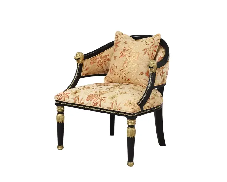 Antiker ästhetischer Lounges essel im europäischen Stil mit einzigartigem Stoff Wohnzimmer Akzents tühle Bequeme Sessel Sofa Chaiselongue