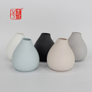 Decorazione per interni moderna <span class=keywords><strong>ceramica</strong></span> piccolo vaso di fiori reed diffusore moderno vaso semplice - Product Image 1