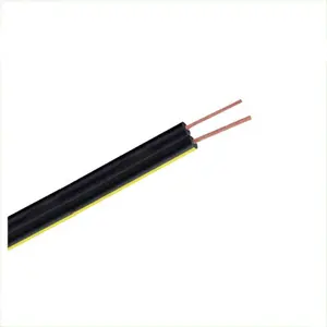 Unshielded 2 Core telephone cable outdoor self support telephone drop wire