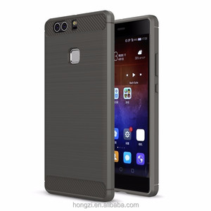 Chống Sốc Sợi Carbon Trường Hợp Đối Với <span class=keywords><strong>Huawei</strong></span> <span class=keywords><strong>Ascend</strong></span> <span class=keywords><strong>P9</strong></span> Trường Hợp P 9 Cao Su Điện Thoại Trường Hợp Đối Với <span class=keywords><strong>Huawei</strong></span> <span class=keywords><strong>P9</strong></span> Lite 2016 Trở Lại bìa <span class=keywords><strong>P9</strong></span> Cộng Với Túi - Product Image 5