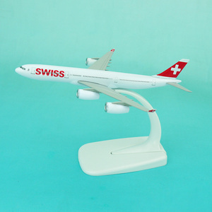 Cadeaux promotionnels Avion modèle SWISS A340-300 16 cm Avion à l'échelle Cadeau pour collection - Product Image 6
