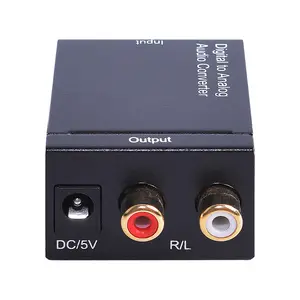 Konverter Audio Analog Ke Digital OEM ODM Murah Pabrik Tiongkok L/R Ke SPDIF Toslink Coaxial Konverter Audio A/D