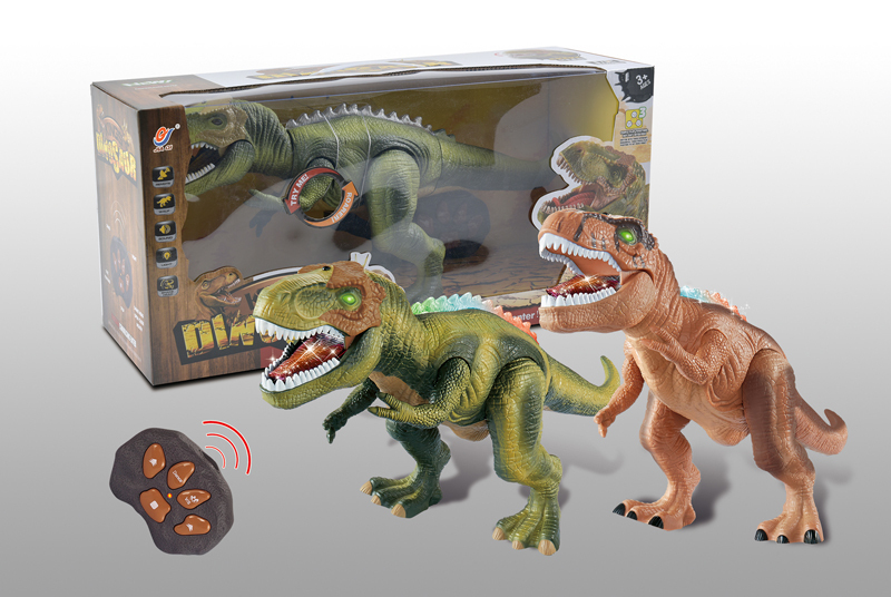 Jouet Dinosaure - FRUSE Velociraptor - Télécommandé 2.4 GHz - Marche, rugit, LED - Rechargeable