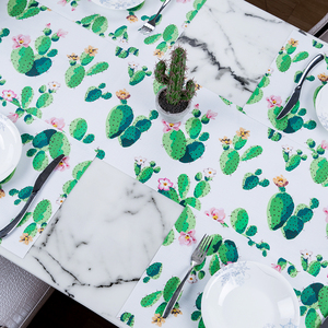 70% Pvc 30% Polyester Cactus Pattern Dining <strong>Table</strong> <strong>Runners</strong> <strong>and</strong> <strong>Placemats</strong> Mats &amp; Pads Dining Room Plastic 70%PVC &amp; 30%polyester - Product Image 1