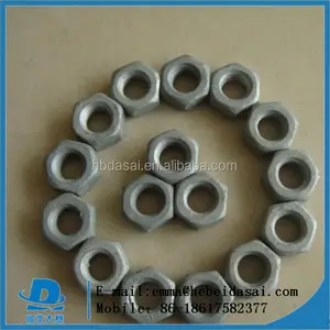 Thép Carbon Mạ Kẽm Nhúng Nóng Din934 Hex Nut