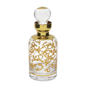 Flacone di Profumo Vuoto Decorativo di Lusso in Vetro da 280ml con Decorazioni in Oro Vero, Stile Vintage, Alta Qualità, Ricaricabile, per Oli Essenziali, Stile Dubai - Product Image 2