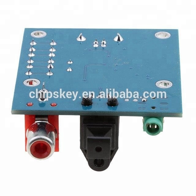 PCM2704USB carte son DAC décodeur USB entrée coaxial fiber de HIFI carte son décodeur