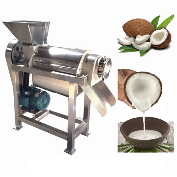 Leite do olil do coco que extrai a máquina do processamento/água do coco que extrai a máquina