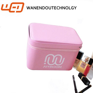 Gran Capacidad profesional Negro Maquillaje Belleza Bolsa de Cosméticos de PVC Transparente Para Layies - Product Image 2