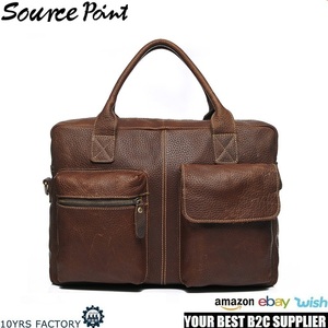 YD-0B331-maletín de cuero estilo vintage para hombre, Maletín de negocios de estilo clásico - Product Image 2