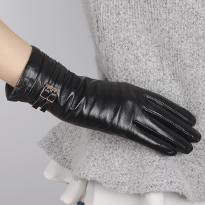 All'ingrosso della bici che guida la moda tocco le donne del sesso vestono i guanti dell'agnello con cuoio - Product Image 1