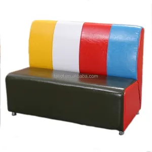 Wholesale fashion cheap restaurant booth bistro bench sofa Catering chair and table