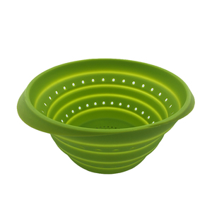 Eco Friendly 100% Coador de <span class=keywords><strong>Silicone</strong></span> Dobrável Coador Coador de Alimentos portátil - Product Image 1