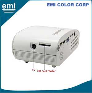 Green <strong>Mini</strong> Pocket <strong>LED</strong> <strong>Projector</strong> Portable 720p Resolution LCD for Home Theater &amp; Education Hot Sale with USB Support Cheap Price - Product Image 3