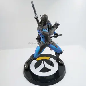 Rincian kualitas tinggi 3d kustom pvc gambar 1/6 overwatch gambar untuk tampilan