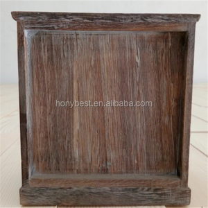 רטרו במצוקה תיק תכשיטים מעץ 3 מגירות - Product Image 3