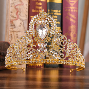 Corona da <span class=keywords><strong>Regina</strong></span> del Ballo, Corona per Quinceañera, <span class=keywords><strong>Tiara</strong></span> con Strass e Cristalli per Spose e Donne - Product Image 3