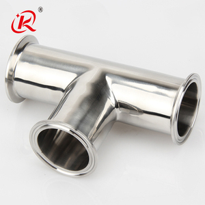 Chất lượng cao vệ sinh thép không gỉ SS 304 316L đánh bóng 3 cách khuỷu tay ống phù hợp bằng TC Tri kẹp <span class=keywords><strong>Tee</strong></span> - Product Image 3