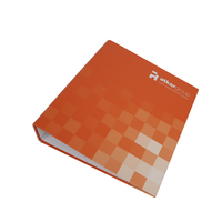 Carpeta de Archivo de Papel de Tapa Dura Personalizada de Alta Calidad con Logotipo, Impresión a Color A4, Anillas de 3 Pulgadas y 4D