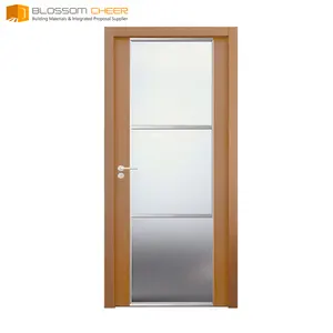 Door mdf pvc with glass melamine door skin kenya golden teak solid wood doors