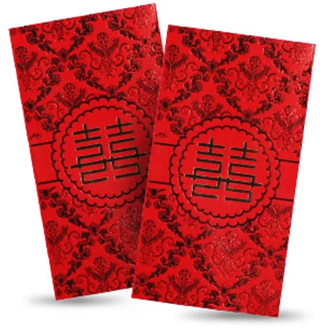 2020 rotes Paket roter Umschlag chinesisches Neujahr Hong Bao mit benutzer definiertem Druck Angpow Angbao