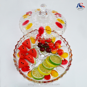Cajas de Cristal para Dulces de Año Nuevo Chino al por Mayor, <span class=keywords><strong>Vasos</strong></span> de Colores con Cuentas, <span class=keywords><strong>Platos</strong></span> para Cena, Frutas, Sushi, Pastel, Chocolate con Tapa - Product Image 3
