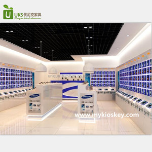 Hiện đại bán lẻ điện thoại di động cửa hàng thiết kế để bán máy tính và Điện thoại Phụ kiện hiển thị truy cập đồ nội thất tủ tường - Product Image 5