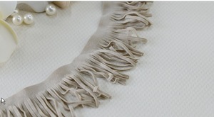 High Quality Cheap 45mm White Brown Black Suede Leather Tassel <strong>Fringe</strong> <strong>Trim</strong> for Bags and Clothings - Product Image 3