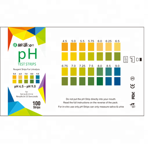 แถบทดสอบ<span class=keywords><strong>น้ำลาย</strong></span> PH อุปกรณ์วิเคราะห์ทางคลินิกแบบ4.5 9.0 - Product Image 6