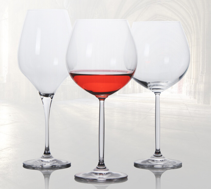 Best quality in China Lead-free Crystal Stemware , Long stem big mouth Wine Glass , clear red wine glass Drinking glass