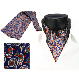 100% <span class=keywords><strong>soie</strong></span> hommes <span class=keywords><strong>Ascot</strong></span> gris avec des pois Paisley noirs et motif de fleurs à vendre - Product Image 4
