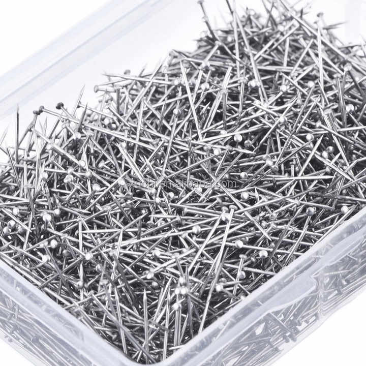 LOT DE 800 épingles à Coudre Tailleur Tête Ronde Perle Vibrante Couleurs Mél EUR 11,68 - FR