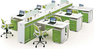 2015 nuevo diseño moderno de muebles de oficina 2 Persona de escritorio de oficina - Product Image 2