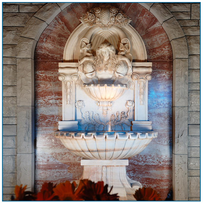 アンティークライオンヘッドウォールファウンテンアンティークウォール